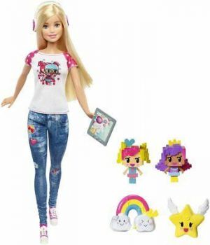Barbie Video Game Hero doll with figures