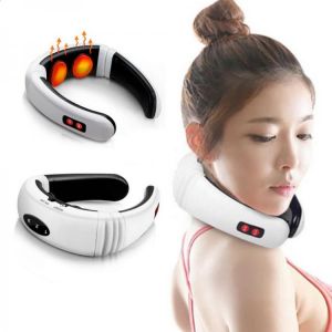 Hot Electric Cervical Neck Support  Massager Body Shoulder Relax Massage Magnetic Therapy