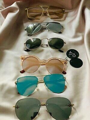 Lespecs Rayban Gucci Chloe Gold Sunglasses Topshop Mirror Quay Silver Shades