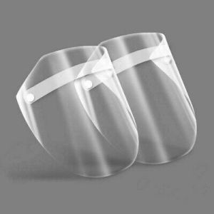✅2 PACK Hard Plastic Face Shield Masks Cover Anti-Saliva Protective Cap✅ US