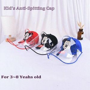 Kid&#039;s Mickey cap with face mask removable Anti-spitting splash