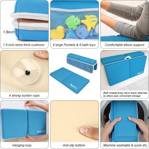 Family Gifts Guide מתנות לתונוק כורעת אמבטיה עם 6 צעצועי תינוקות