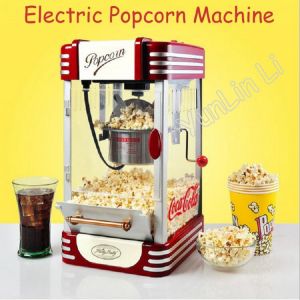 Automatic Electric Popcorn Maker Machine Mini Household Commercial Hot Oil Popcorn Maker Fast Heating With Non Stick Pot M530