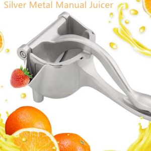Silver Metal Manual Juicer Fruit Squeezer Juice Squeezer Lemon Orange Juicer Press Household Multifunctional Juicer
