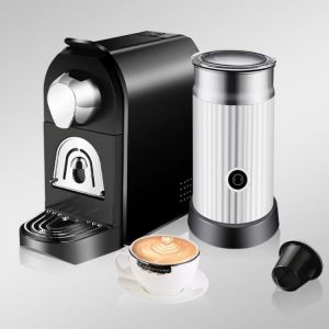 Electric Milk Frother Steamer Automatic Hot Cold Coffee Heater Foamer Stainless Steel Home Kitchen Appliance