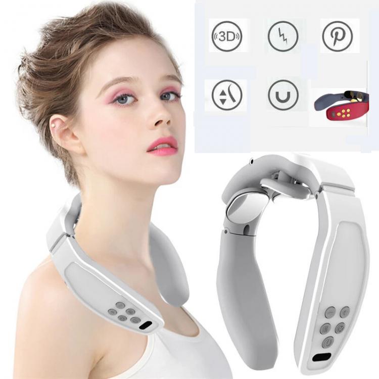 Family Gifts Guide 	נחמה ופינוק במתנה Three-head Cervical Vertebra Massager Intelligent Neck Meridian Massager