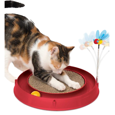 Family Gifts Guide חיית מחמד Catit Cat Scratcher Play n Scratcher Toy - optional Spare Cardboard